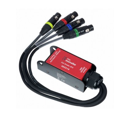 Cat 5 to DMX 5 Pin XLR Female (4 Universe Spider)